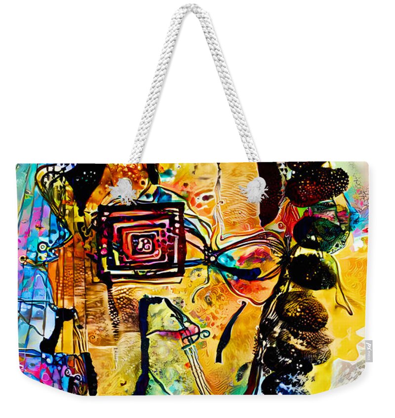 Contemporary Art Weekender Tote Bag featuring the digital art 107 by Jeremiah Ray