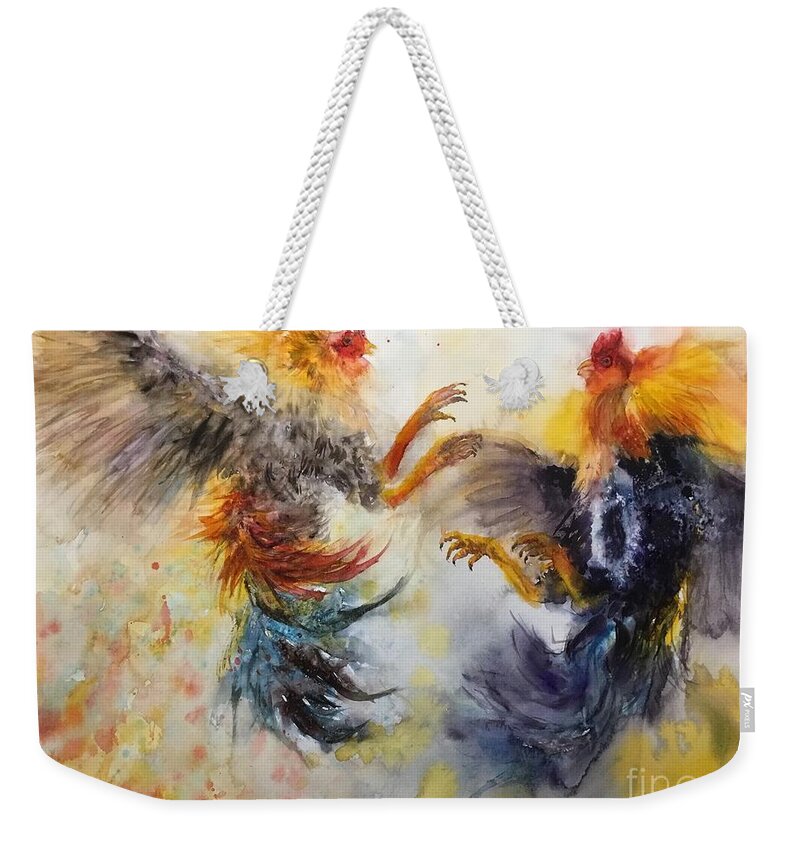 1162021 Weekender Tote Bag featuring the painting 1162021 by Han in Huang wong