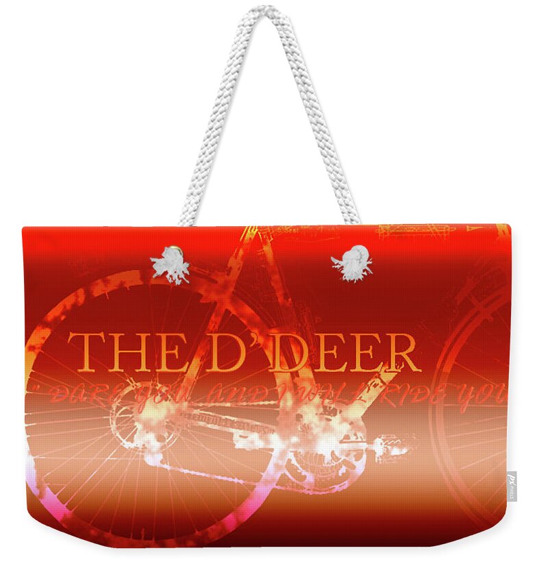  Weekender Tote Bag featuring the mixed media D' Deer #5 by Ee Photography
