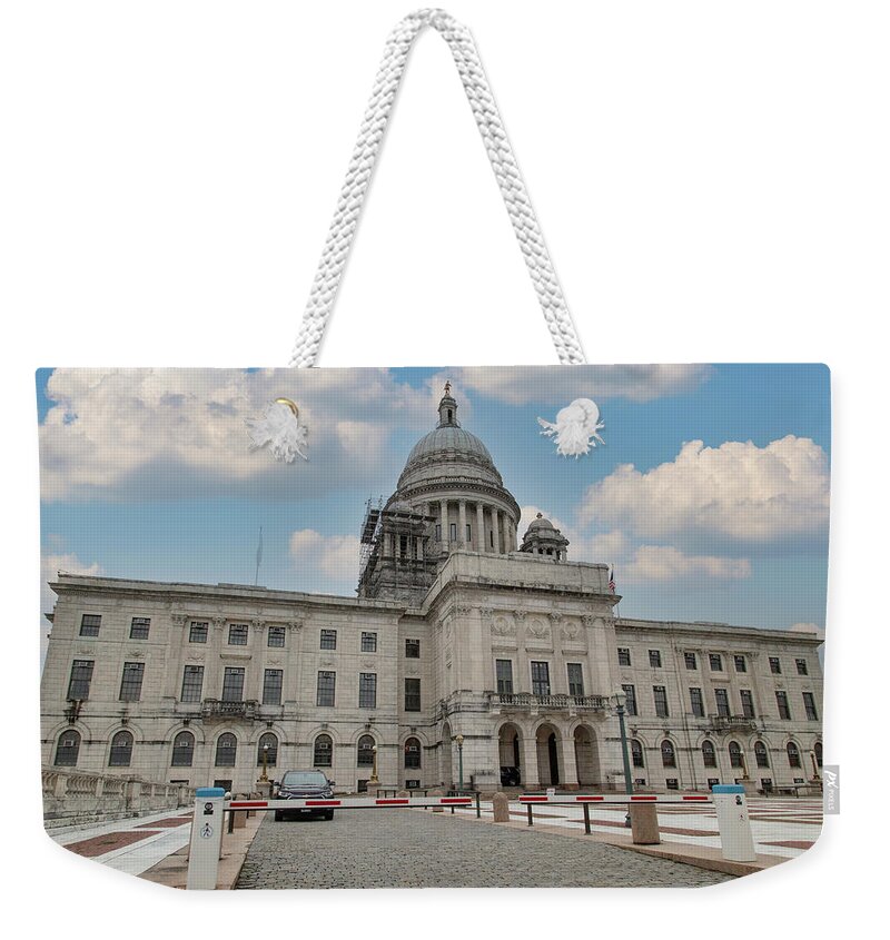 Democrats Weekender Tote Bag featuring the photograph Rhode Island state capitol building by Eldon McGraw