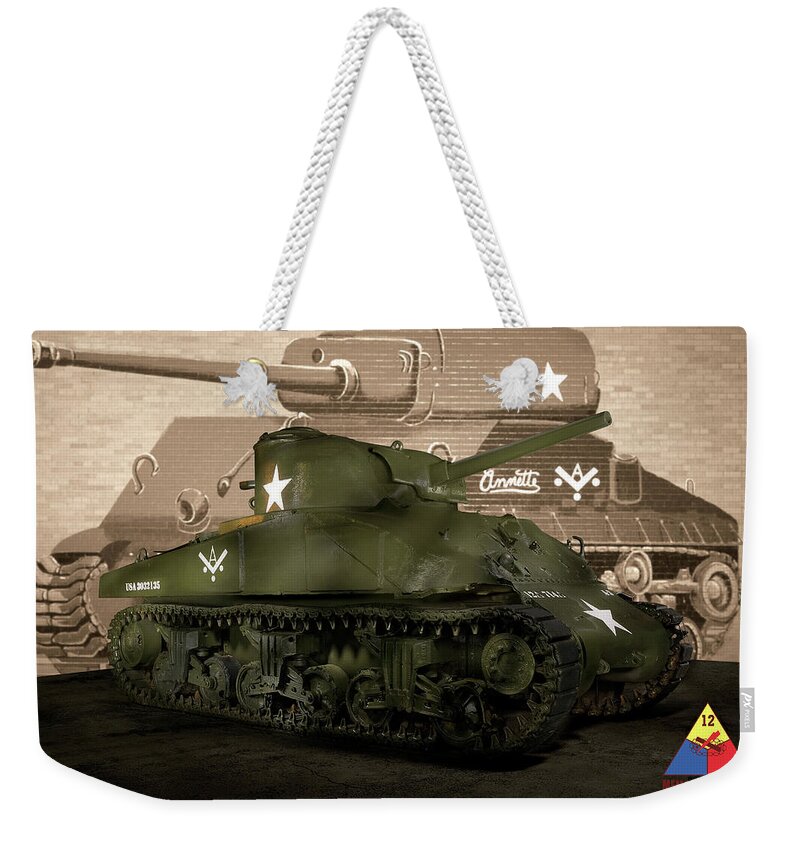 Military Weekender Tote Bag featuring the photograph 12th Armored Division Museum by Steve Templeton