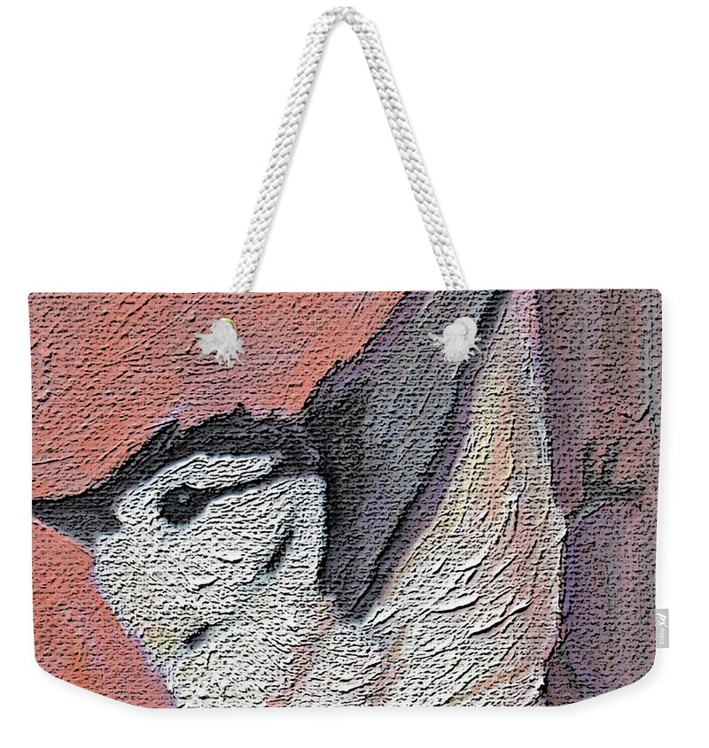 Bird Weekender Tote Bag featuring the painting 14 Nut Hatch by Victoria Page