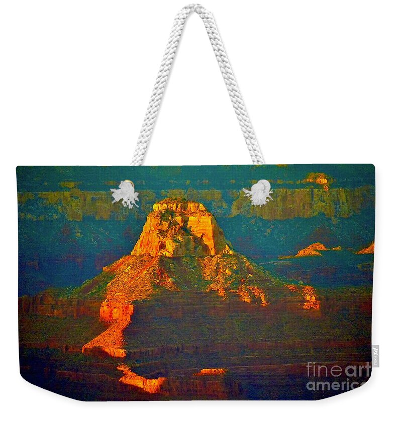 The Grand Canyon Weekender Tote Bag featuring the digital art The Grand Canyon #13 by Tammy Keyes