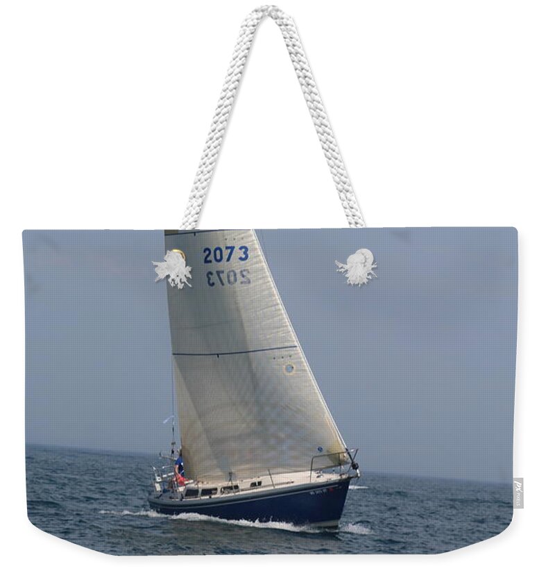  Weekender Tote Bag featuring the photograph The race #151 by Jean Wolfrum