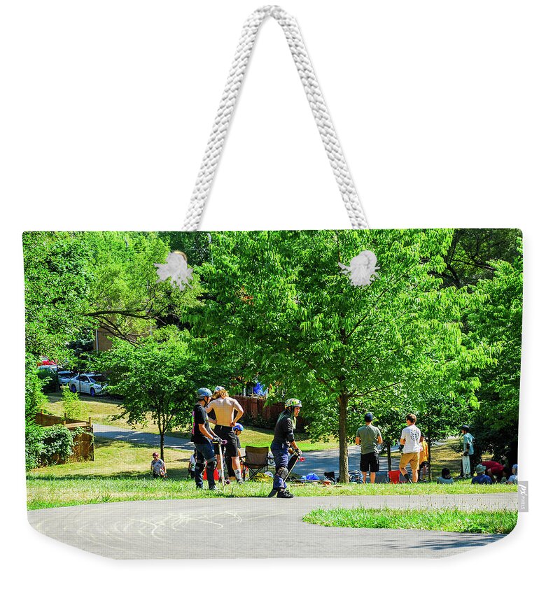 Skater Weekender Tote Bag featuring the photograph 179 by Ee Photography