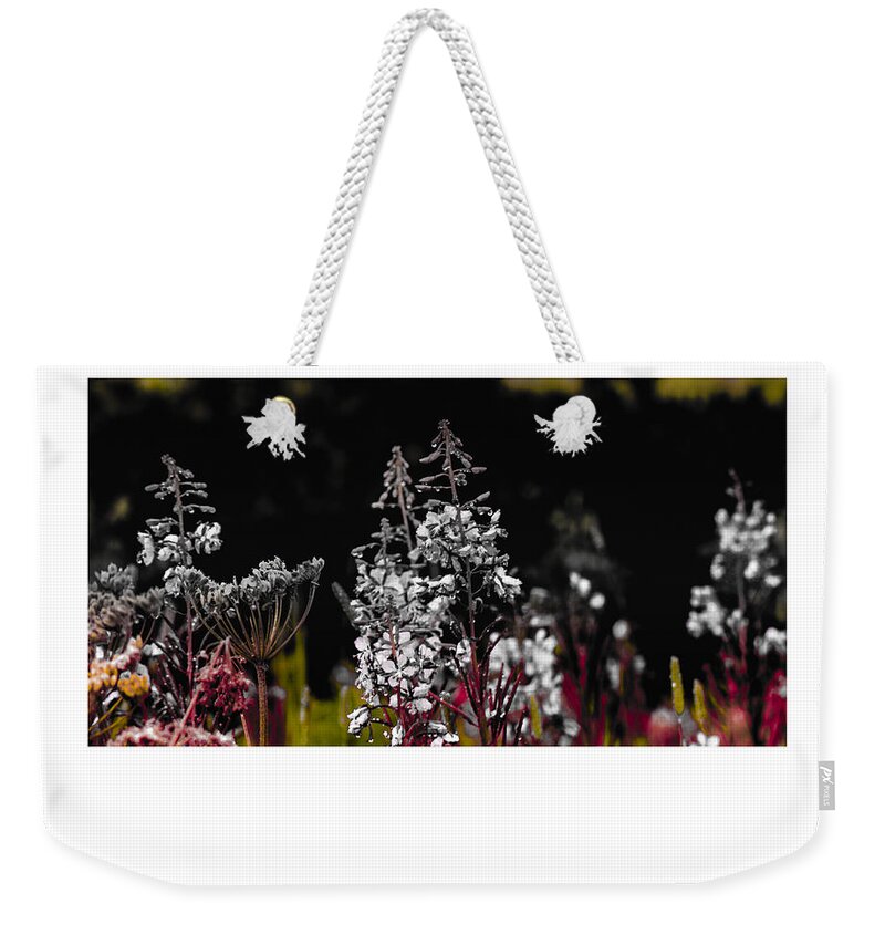 Signed Limited Edition Of 10 Weekender Tote Bag featuring the digital art 18 by Jerald Blackstock