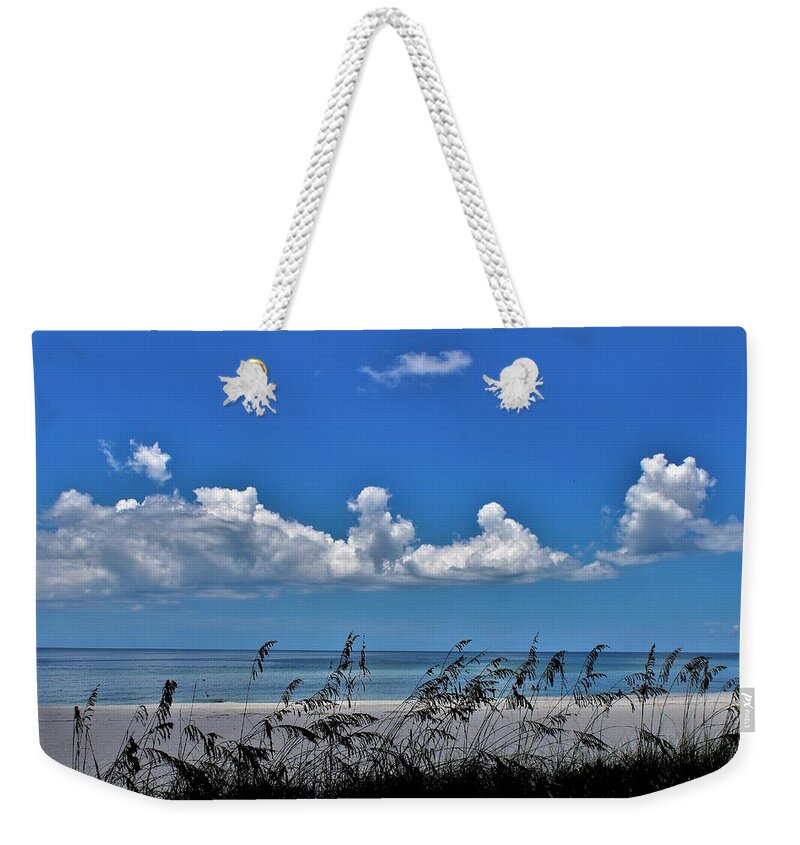  Weekender Tote Bag featuring the photograph Naples Beach by Donn Ingemie