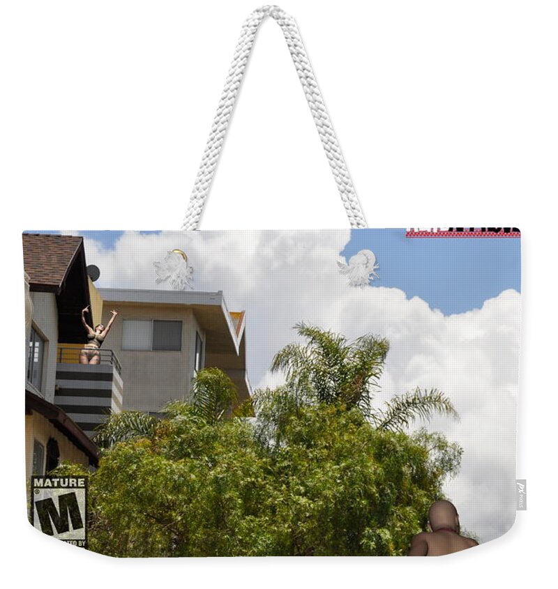 Wooden Book Weekender Tote Bag featuring the digital art Wooden Book #19 by Bob Winberry