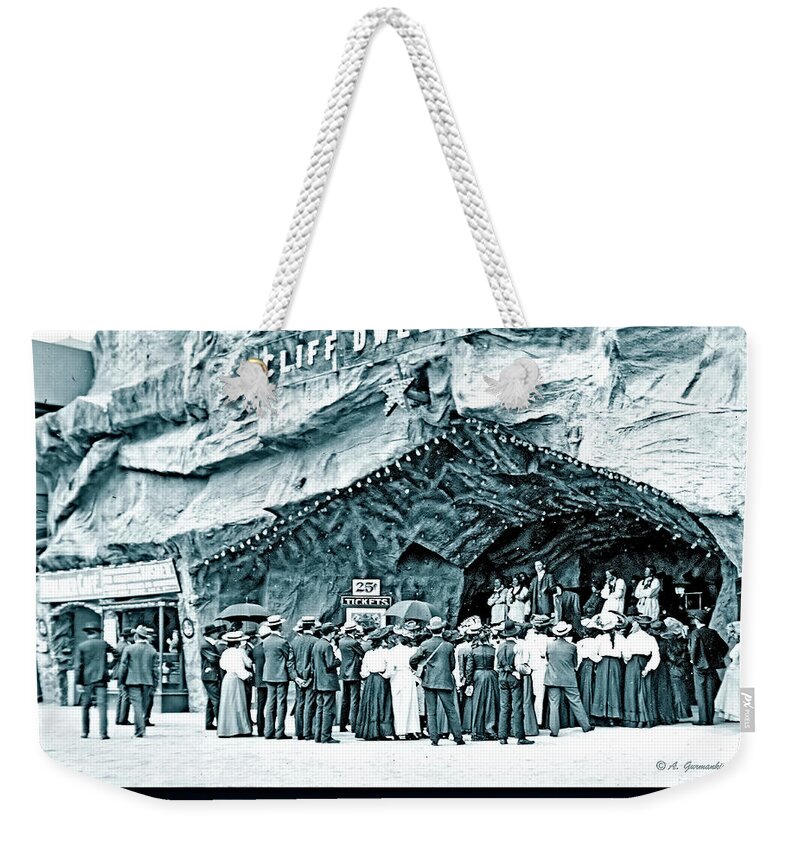 Horizontal Weekender Tote Bag featuring the photograph 1904 Worlds Fair, Cliff Dwellers Exhibit by A Macarthur Gurmankin