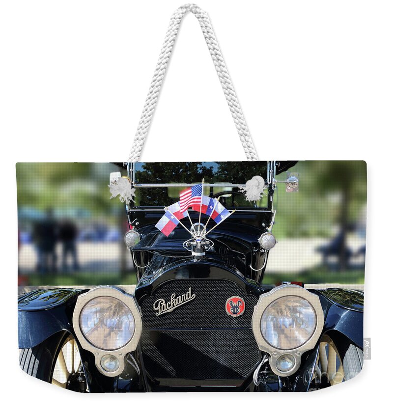 Classic Cars Weekender Tote Bag featuring the photograph 1915 Packard 135 Twin Six #7690 by Earl Johnson