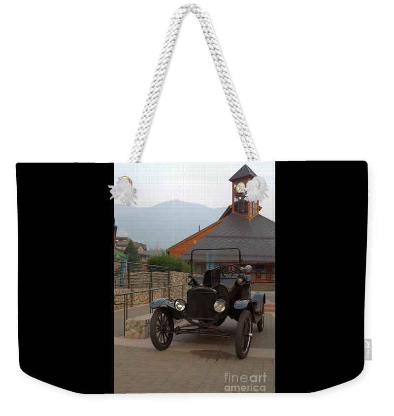 South Lake Tahoe Weekender Tote Bag featuring the photograph 1921 Ford model T convertible by PROMedias US