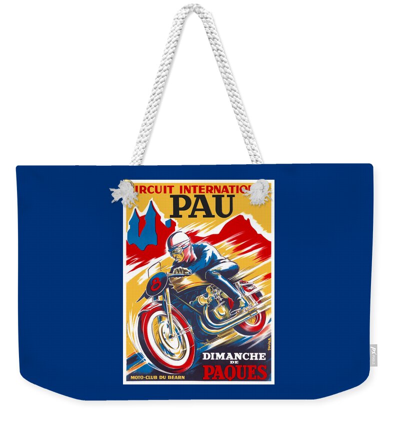1950 Pau French Grand Prix Motorcycle Race Poster Poster for Sale by  retrographics