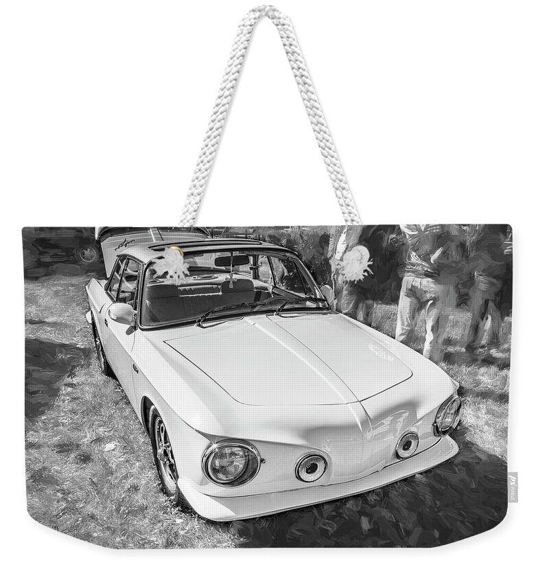 1968 Volkswagen Karmann Ghia T34 Coupe Weekender Tote Bag featuring the photograph 1968 Volkswagen Karmann Ghia T34 Coupe X103 by Rich Franco