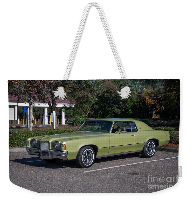 1971 Pontiac Grand Prix Weekender Tote Bag featuring the photograph 1971 Pontiac Grand Prix by Dale Powell