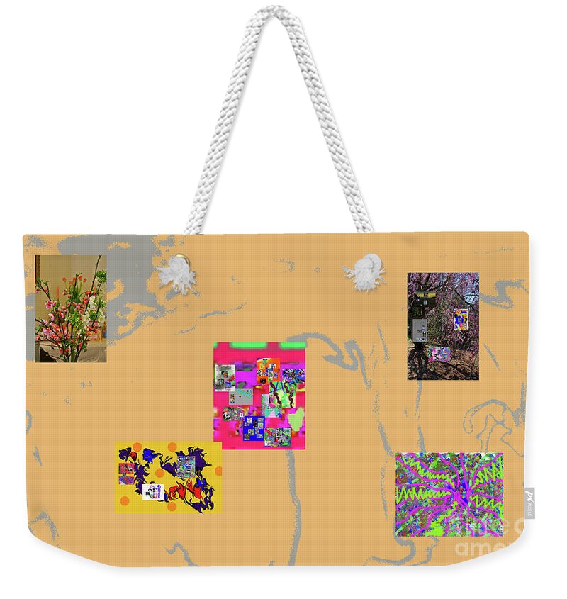  Weekender Tote Bag featuring the digital art 2-6-2023x by Walter Paul Bebirian