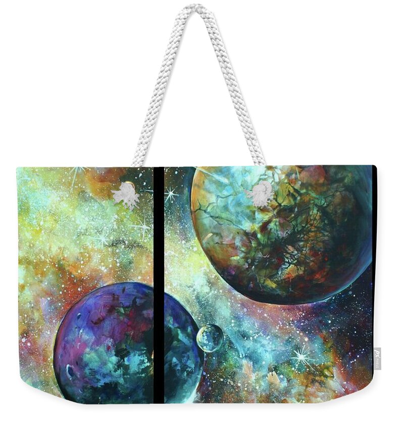  Weekender Tote Bag featuring the painting ...a Moment by Michael Lang