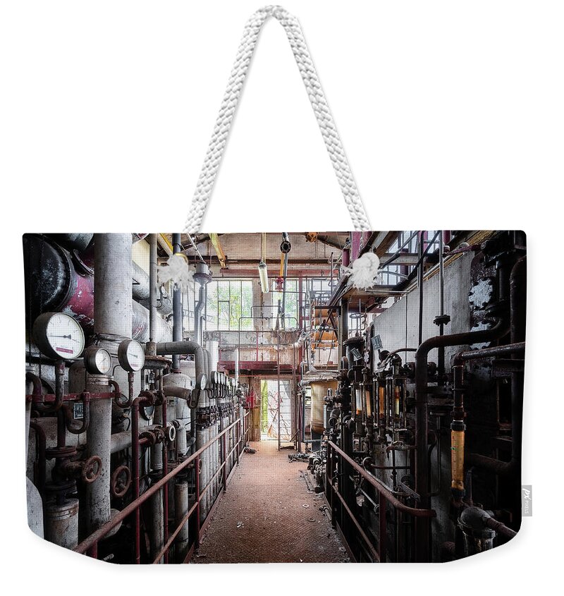 Abandoned Weekender Tote Bag featuring the photograph Abandoned Industry #2 by Roman Robroek