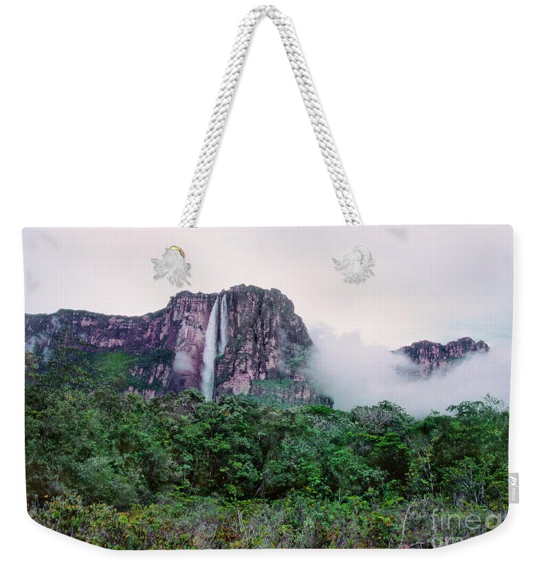 Dave Welling Weekender Tote Bag featuring the photograph Angel Falls Canaima National Park Venezuela by Dave Welling