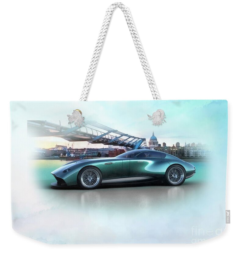 Aston Martin Weekender Tote Bag featuring the digital art Aston Martin #2 by Jerzy Czyz