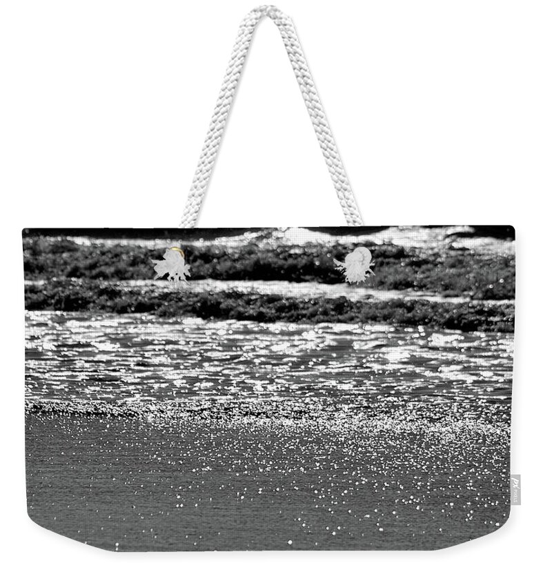 Ocean Weekender Tote Bag featuring the photograph Beach Waves #2 by Kimberly Blom-Roemer