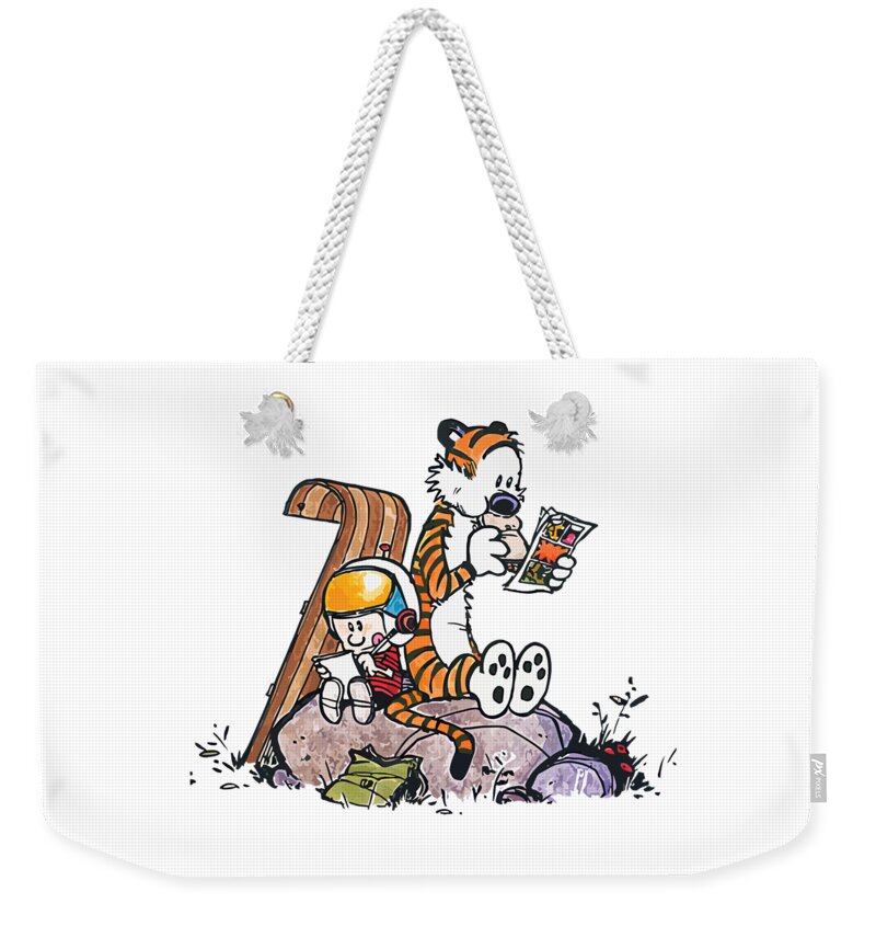 Calvin And Hobbes Weekender Tote Bag by Gerald P Wilson - Pixels