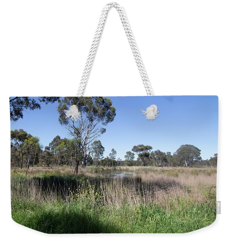 Sky Weekender Tote Bag featuring the photograph Clear Blue Sky #2 by Masami IIDA
