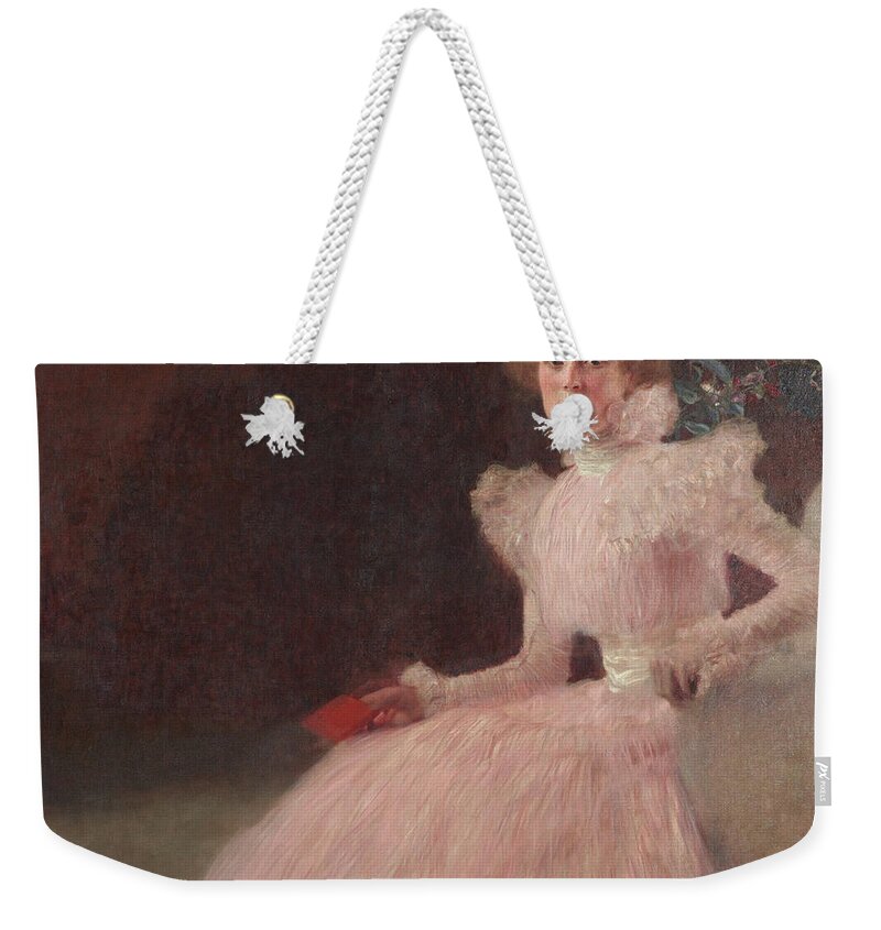 Gustav Klimt  Rosebushes Under The Trees  Google Art Project Weekender Tote Bag featuring the painting Gustav Klimt  Rosebushes under the Trees  Google Art Project #2 by MotionAge Designs