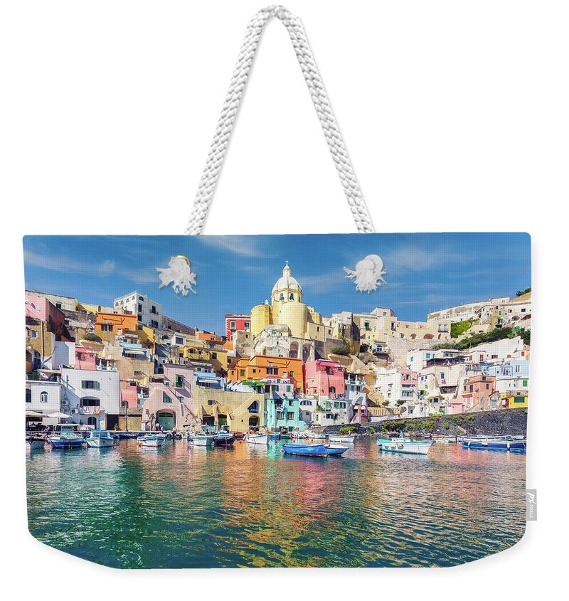 Mediterranean Sea Weekender Tote Bag featuring the photograph Procida, Naples, Italy #2 by Francesco Riccardo Iacomino