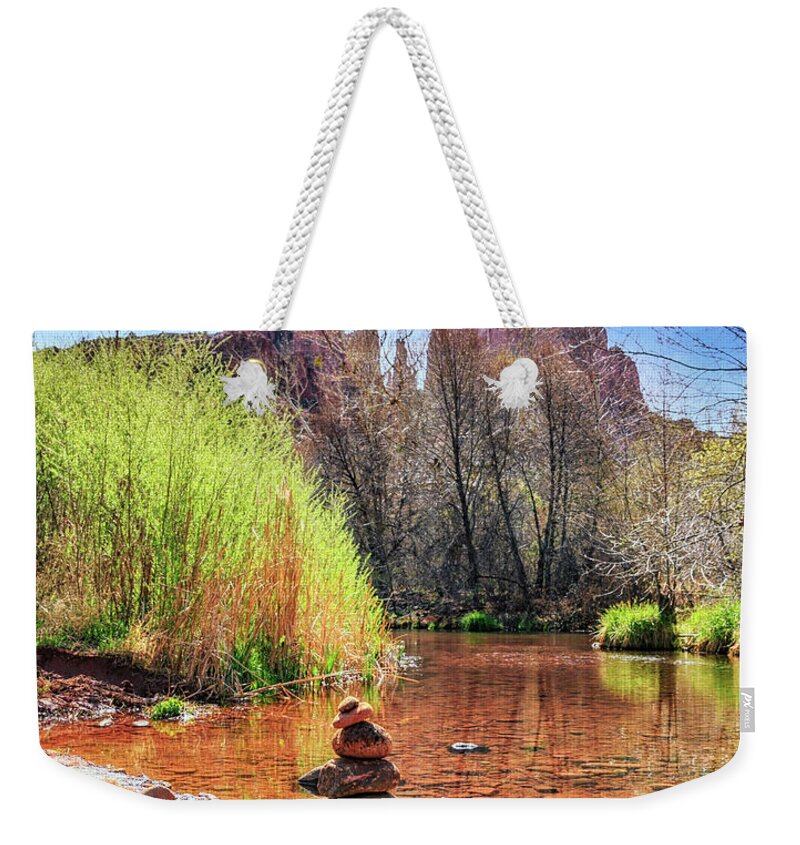 Red Rock Canyon Weekender Tote Bag featuring the photograph Red Rock Canyon #2 by Lev Kaytsner