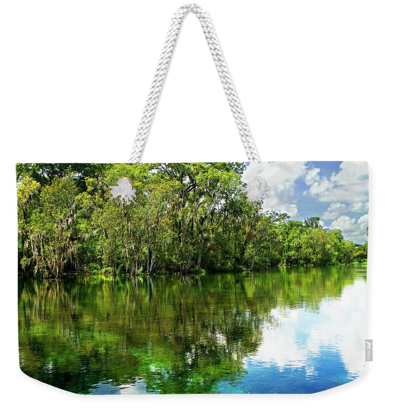Photo Weekender Tote Bag featuring the photograph Silver River 5 by Alan Hausenflock