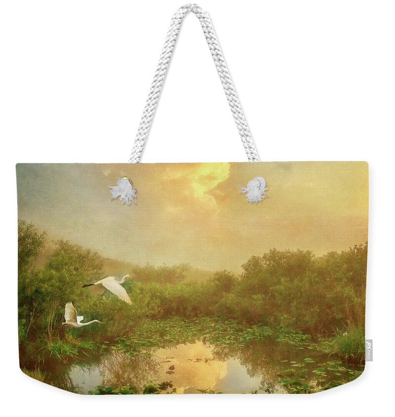 Painterly Photography Weekender Tote Bag featuring the photograph Sunrise Gifts by Louise Lindsay