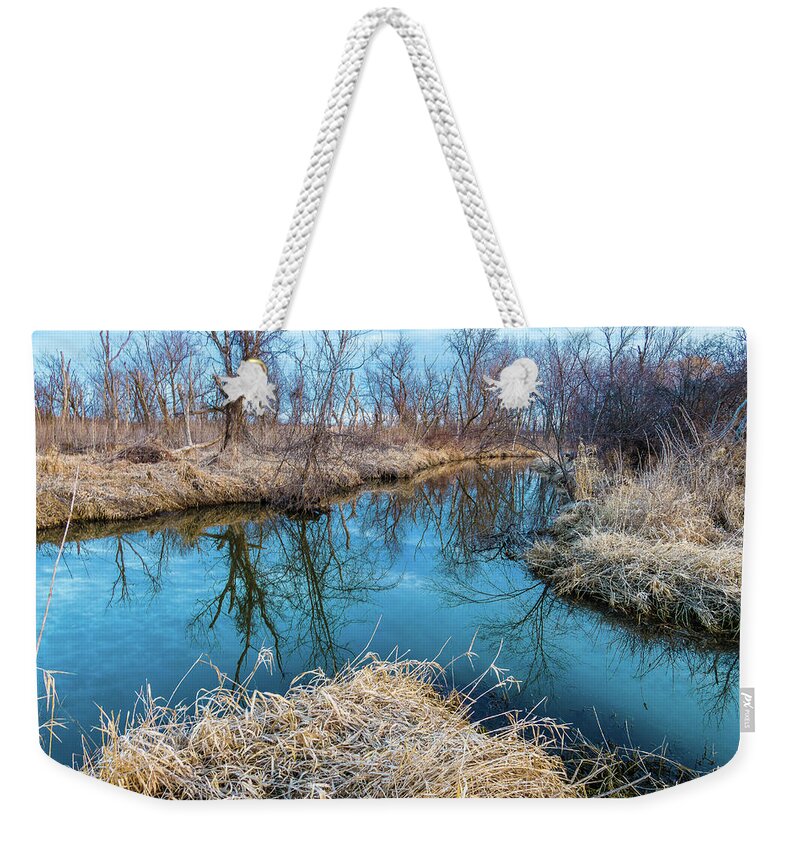 Sunrise In Joliet Weekender Tote Bag featuring the photograph Sunrise in Joliet, Illinois #2 by David Morehead