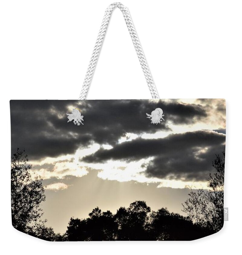 Sunset Clouds Weekender Tote Bag featuring the photograph Sunset Clouds #2 by Warren Thompson