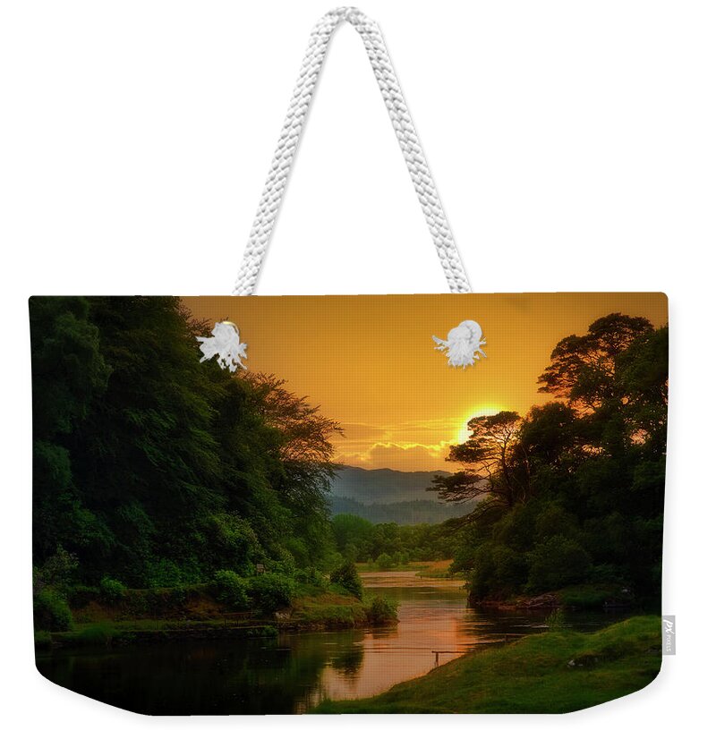  Weekender Tote Bag featuring the photograph Sunset #2 by Remigiusz MARCZAK