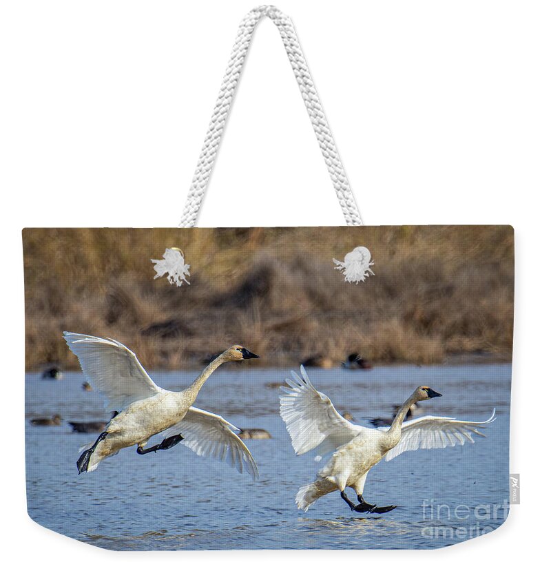 Outdoor Weekender Tote Bag featuring the photograph The Landing #2 by Craig Leaper