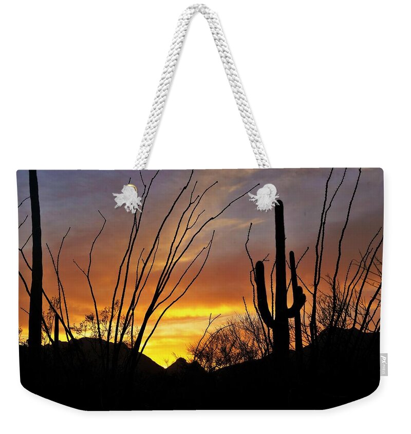 Amazing Sunsets Weekender Tote Bag featuring the photograph Tucson Arizona Sunset #2 by Dennis Boyd