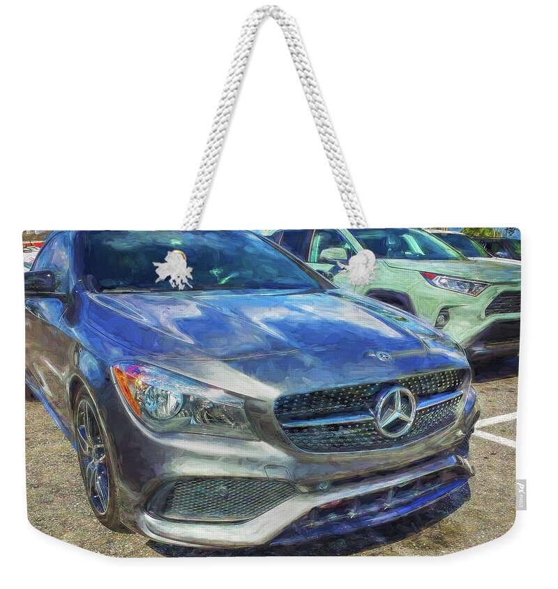 2016 Mercedes Cla 250 Sport Weekender Tote Bag featuring the photograph 2016 Mercedes CLA 250 Sport X101 by Rich Franco