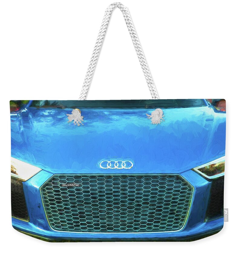 2017 Audi R8 V10 Plus Weekender Tote Bag featuring the photograph 2017 Audi R8 V10 Plus 106 by Rich Franco