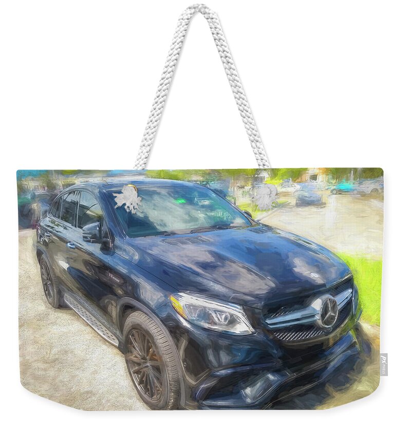 2018 Black Mercedes-benz Gle Amg 63 S Coupe Weekender Tote Bag featuring the photograph 2018 Black Mercedes-Benz GLE AMG 63 S Coupe X101 by Rich Franco