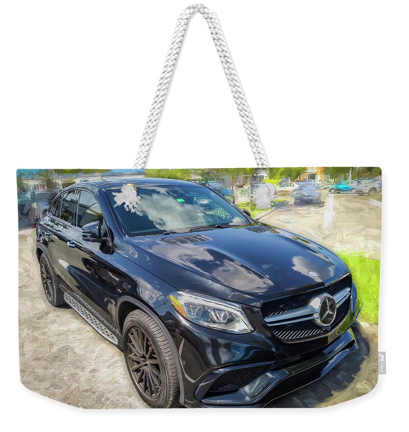 2018 Black Mercedes-benz Gle Amg 63 S Coupe Weekender Tote Bag featuring the photograph 2018 Black Mercedes-Benz GLE AMG 63 S Coupe X103 by Rich Franco