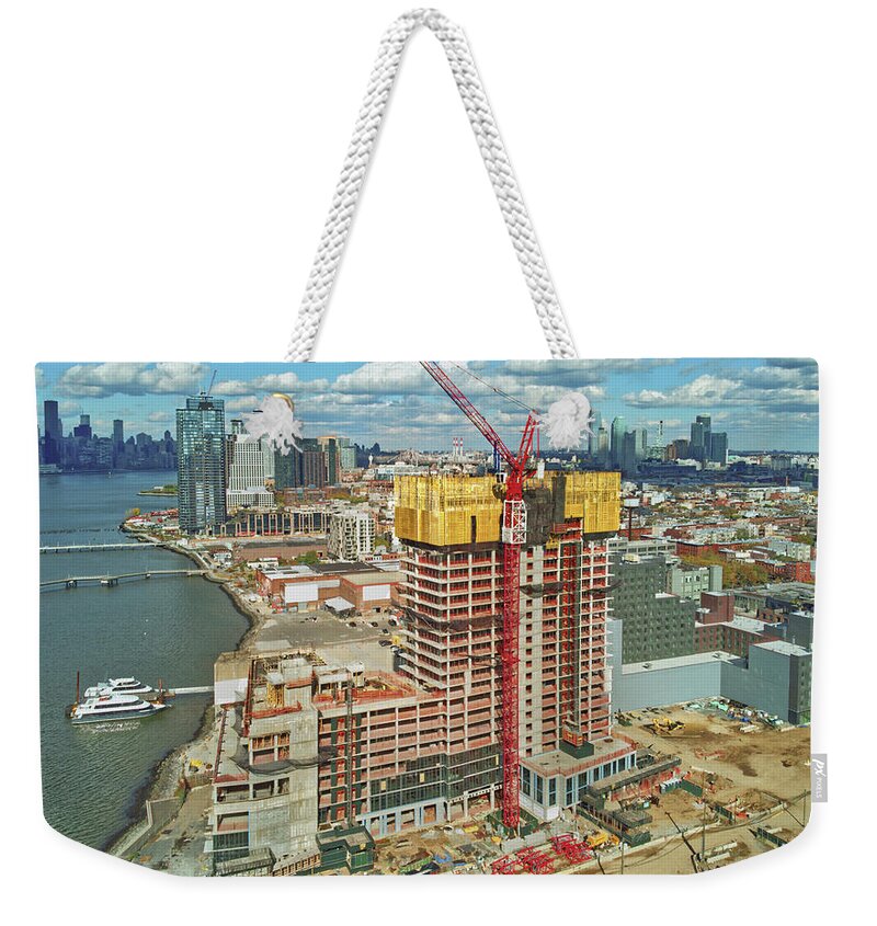 Halcyon Weekender Tote Bag featuring the photograph 2021-11-03-0395PrivateDrive by Steve Sahm