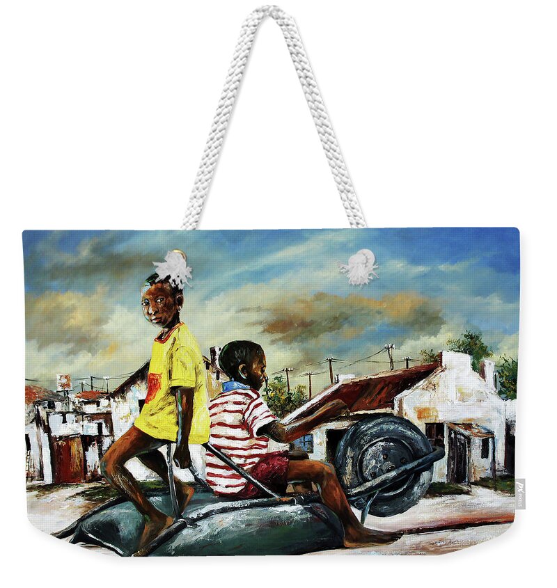  Weekender Tote Bag featuring the painting 22MB jpeg by Berthold