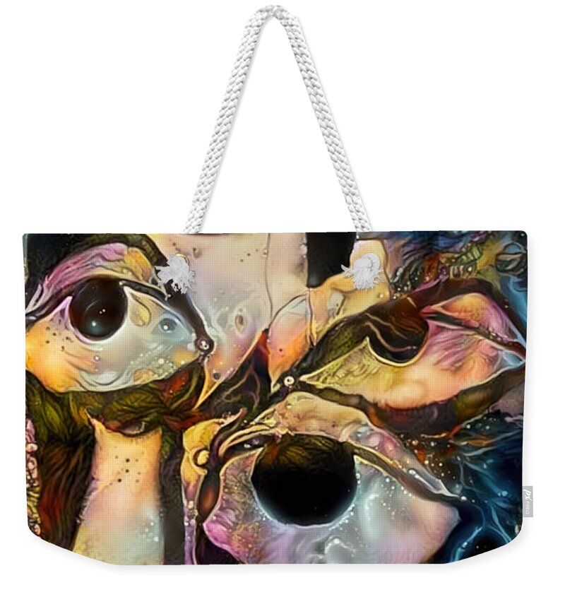 Contemporary Art Weekender Tote Bag featuring the digital art 24 by Jeremiah Ray