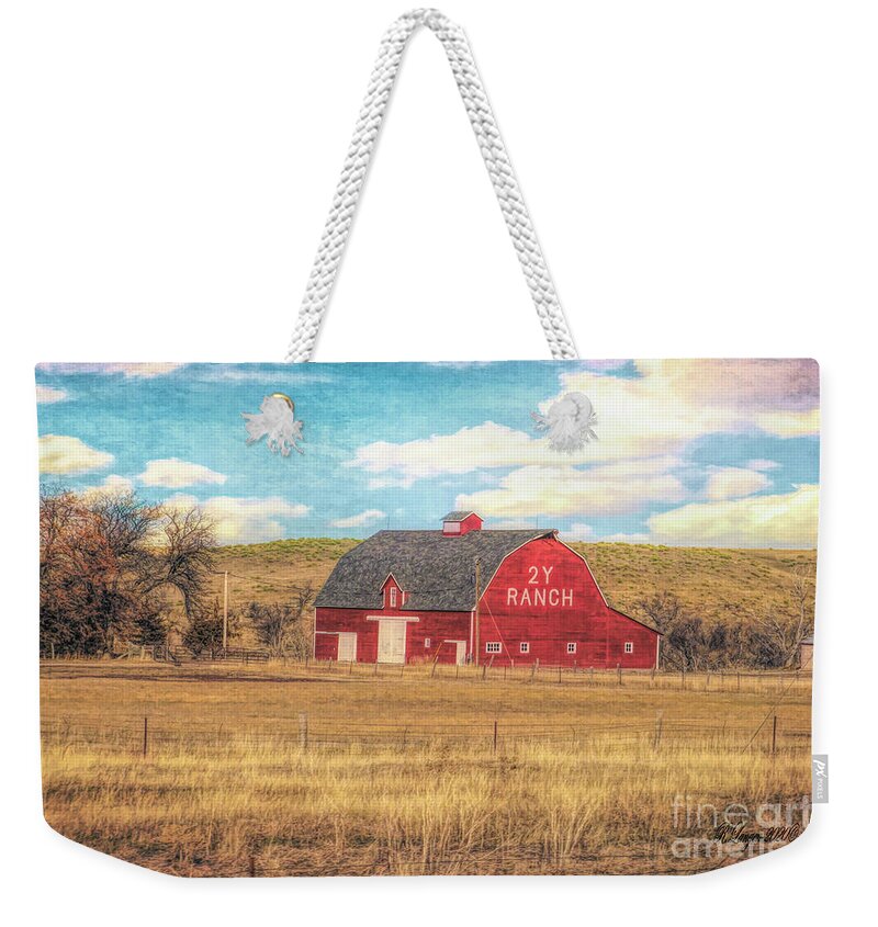 Photography Weekender Tote Bag featuring the digital art 2Y Ranch by Rebecca Langen
