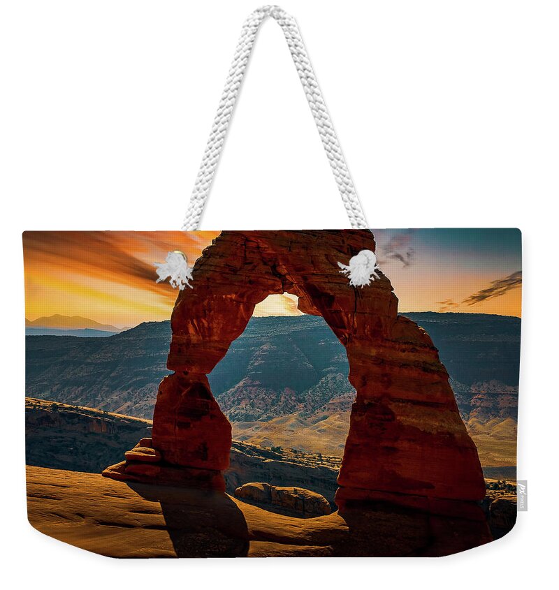 Arches Weekender Tote Bag featuring the photograph Arches National Park #3 by Brian Venghous