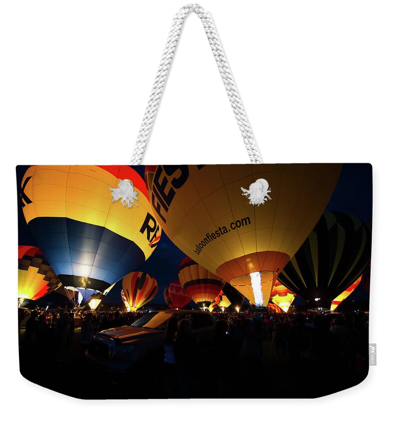 Co Weekender Tote Bag featuring the photograph Balloon Fest #5 by Doug Wittrock