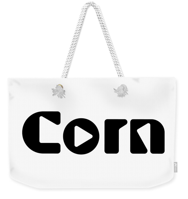 Corn Weekender Tote Bag featuring the digital art Corn #3 by TintoDesigns