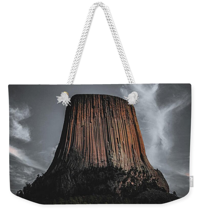 Devils Weekender Tote Bag featuring the photograph Devils Tower #3 by Brian Venghous