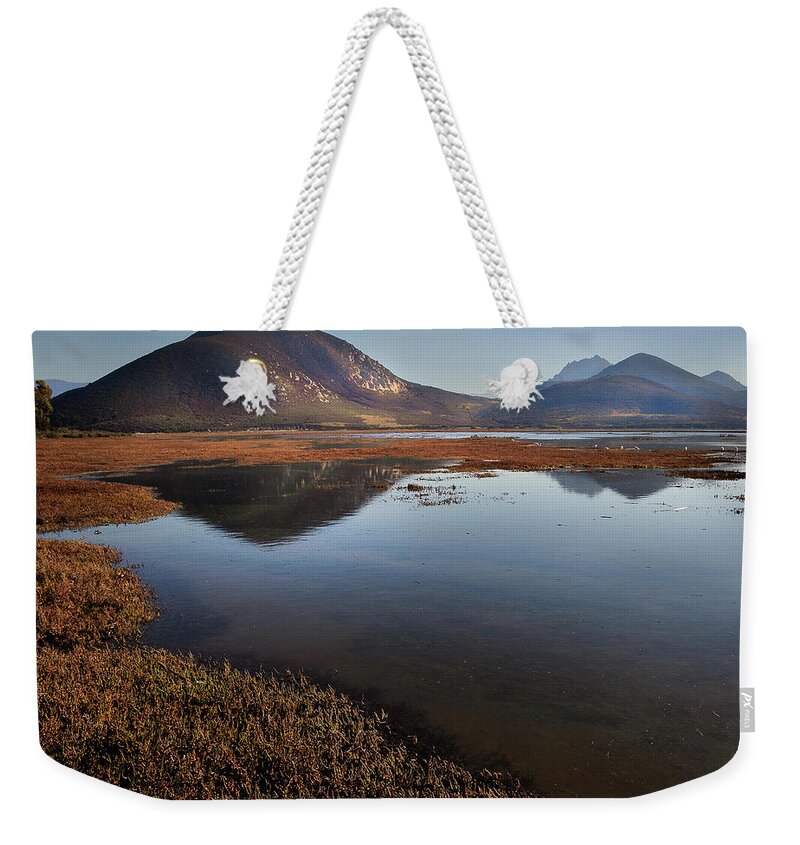  Weekender Tote Bag featuring the photograph Morro Bay Estuary #3 by Lars Mikkelsen