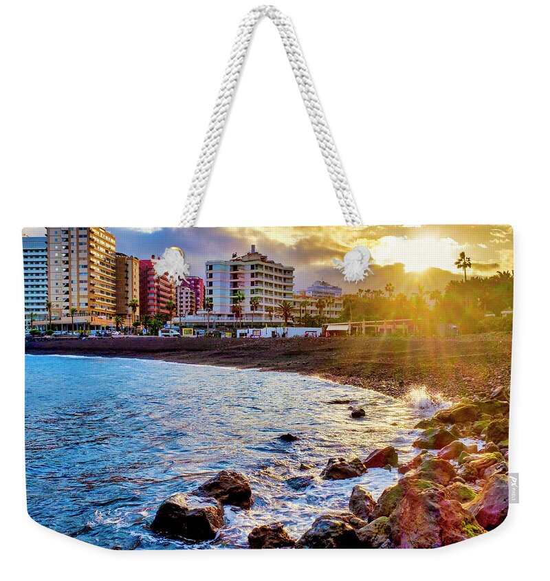 Spain Weekender Tote Bag featuring the photograph Playa Martianez #3 by Fabrizio Troiani